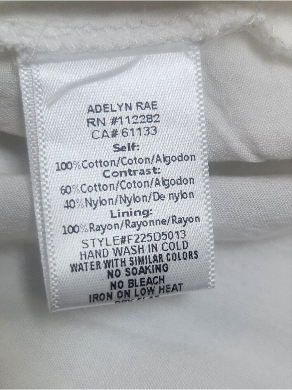 Adelyn Rae 100% Cotton White Eyelet Lace Sleeveless Maxi Dress Size Large Beach - Picture 12 of 13